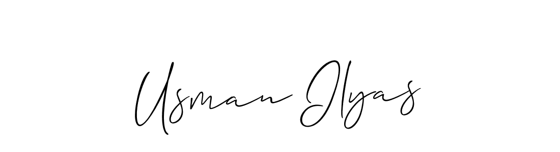 You can use this online signature creator to create a handwritten signature for the name Usman Ilyas. This is the best online autograph maker. Usman Ilyas signature style 2 images and pictures png