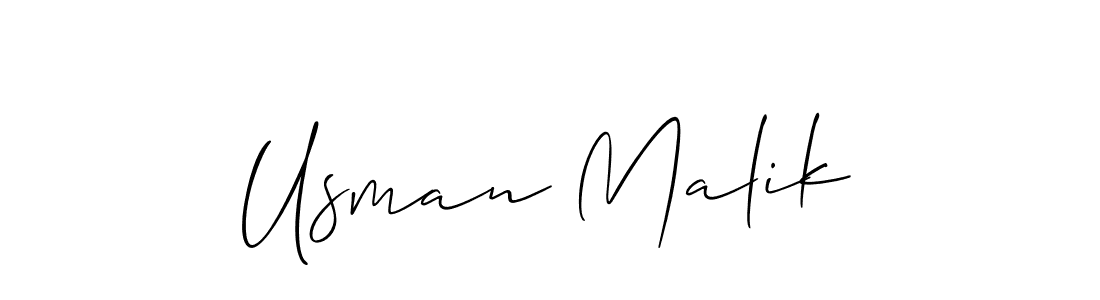 How to make Usman Malik signature? Allison_Script is a professional autograph style. Create handwritten signature for Usman Malik name. Usman Malik signature style 2 images and pictures png