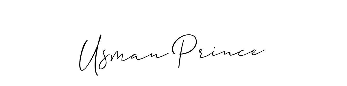 It looks lik you need a new signature style for name Usman Prince. Design unique handwritten (Allison_Script) signature with our free signature maker in just a few clicks. Usman Prince signature style 2 images and pictures png