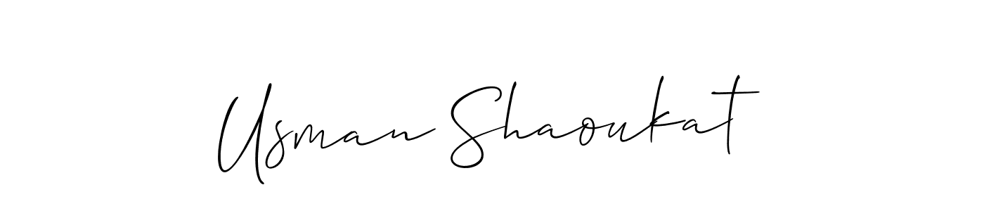 Make a beautiful signature design for name Usman Shaoukat. Use this online signature maker to create a handwritten signature for free. Usman Shaoukat signature style 2 images and pictures png