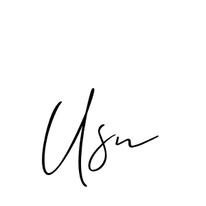 How to make Usn name signature. Use Allison_Script style for creating short signs online. This is the latest handwritten sign. Usn signature style 2 images and pictures png