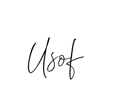 Make a beautiful signature design for name Usof. With this signature (Allison_Script) style, you can create a handwritten signature for free. Usof signature style 2 images and pictures png