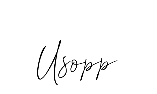 The best way (Allison_Script) to make a short signature is to pick only two or three words in your name. The name Usopp include a total of six letters. For converting this name. Usopp signature style 2 images and pictures png