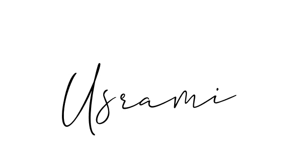 if you are searching for the best signature style for your name Usrami. so please give up your signature search. here we have designed multiple signature styles  using Allison_Script. Usrami signature style 2 images and pictures png