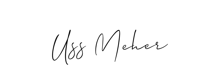 Here are the top 10 professional signature styles for the name Uss Meher. These are the best autograph styles you can use for your name. Uss Meher signature style 2 images and pictures png