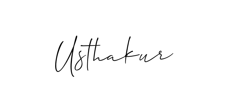 Also You can easily find your signature by using the search form. We will create Usthakur name handwritten signature images for you free of cost using Allison_Script sign style. Usthakur signature style 2 images and pictures png