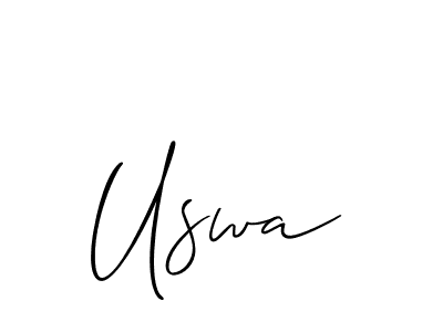 Best and Professional Signature Style for Uswa. Allison_Script Best Signature Style Collection. Uswa signature style 2 images and pictures png