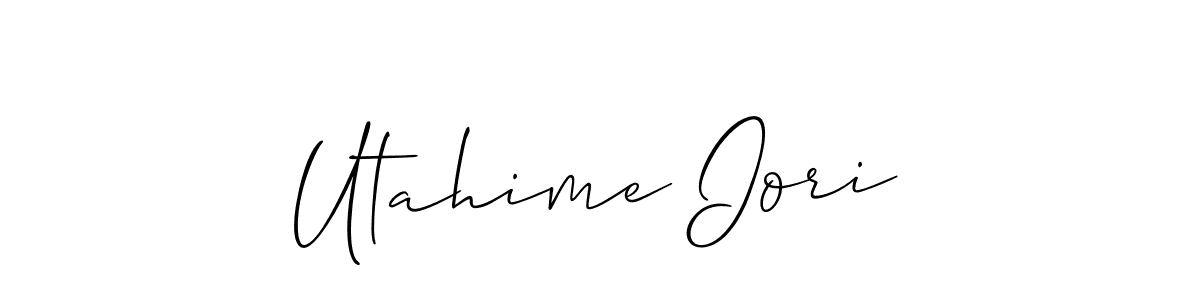 Once you've used our free online signature maker to create your best signature Allison_Script style, it's time to enjoy all of the benefits that Utahime Iori name signing documents. Utahime Iori signature style 2 images and pictures png