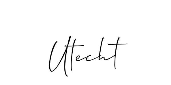 You can use this online signature creator to create a handwritten signature for the name Utecht. This is the best online autograph maker. Utecht signature style 2 images and pictures png