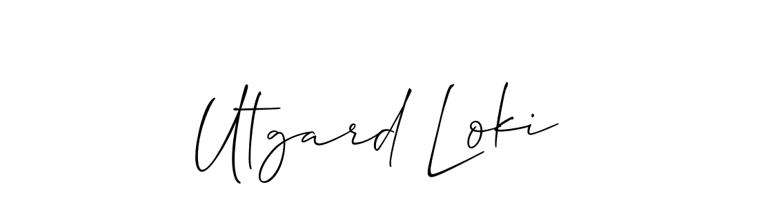 You should practise on your own different ways (Allison_Script) to write your name (Utgard Loki) in signature. don't let someone else do it for you. Utgard Loki signature style 2 images and pictures png