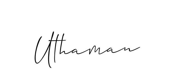 if you are searching for the best signature style for your name Uthaman. so please give up your signature search. here we have designed multiple signature styles  using Allison_Script. Uthaman signature style 2 images and pictures png