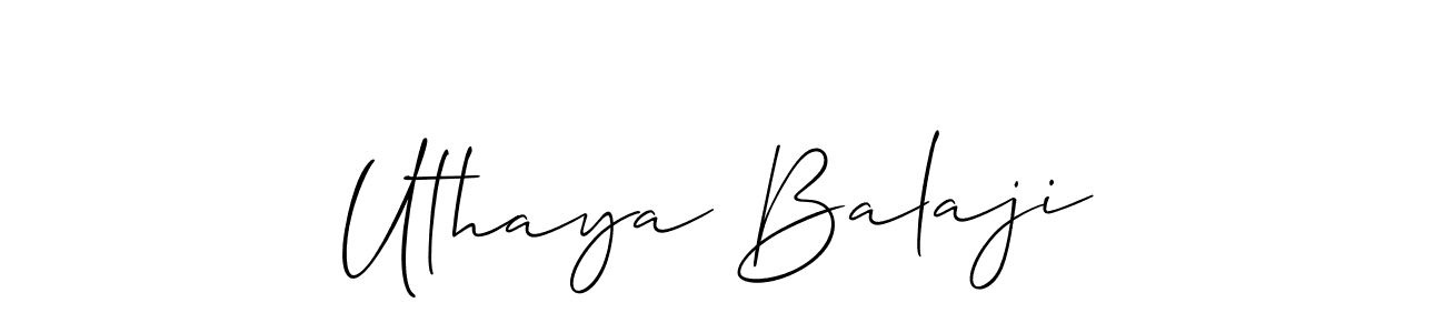 How to Draw Uthaya Balaji signature style? Allison_Script is a latest design signature styles for name Uthaya Balaji. Uthaya Balaji signature style 2 images and pictures png