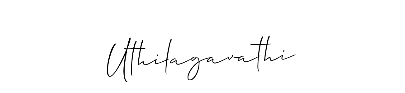 It looks lik you need a new signature style for name Uthilagavathi. Design unique handwritten (Allison_Script) signature with our free signature maker in just a few clicks. Uthilagavathi signature style 2 images and pictures png