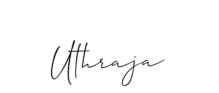 You should practise on your own different ways (Allison_Script) to write your name (Uthraja) in signature. don't let someone else do it for you. Uthraja signature style 2 images and pictures png