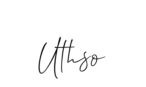 Best and Professional Signature Style for Uthso. Allison_Script Best Signature Style Collection. Uthso signature style 2 images and pictures png