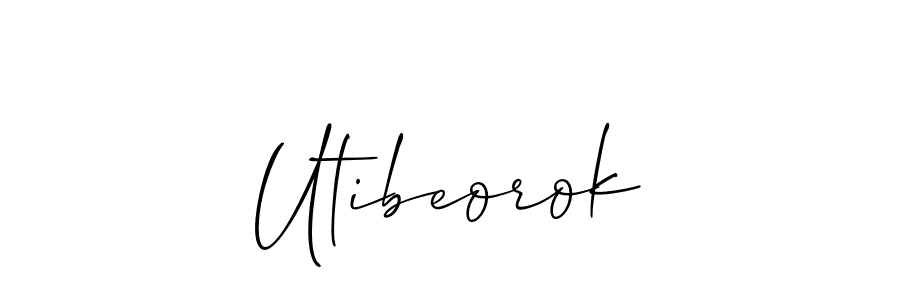 Make a beautiful signature design for name Utibeorok. Use this online signature maker to create a handwritten signature for free. Utibeorok signature style 2 images and pictures png