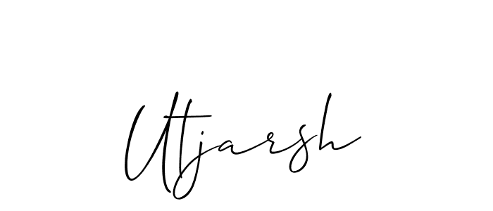 It looks lik you need a new signature style for name Utjarsh. Design unique handwritten (Allison_Script) signature with our free signature maker in just a few clicks. Utjarsh signature style 2 images and pictures png