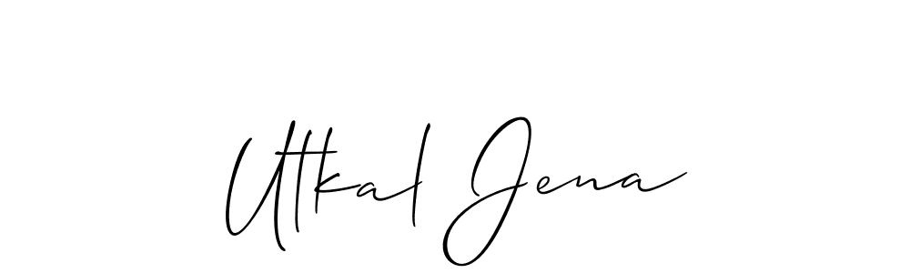 Allison_Script is a professional signature style that is perfect for those who want to add a touch of class to their signature. It is also a great choice for those who want to make their signature more unique. Get Utkal Jena name to fancy signature for free. Utkal Jena signature style 2 images and pictures png
