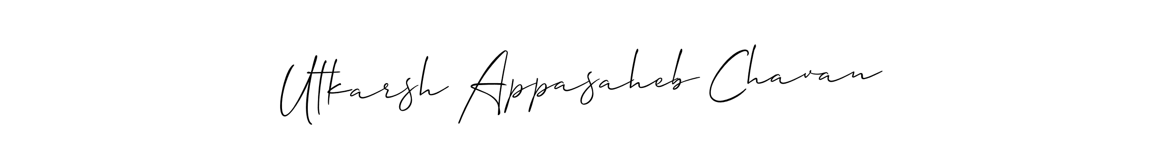 It looks lik you need a new signature style for name Utkarsh Appasaheb Chavan. Design unique handwritten (Allison_Script) signature with our free signature maker in just a few clicks. Utkarsh Appasaheb Chavan signature style 2 images and pictures png