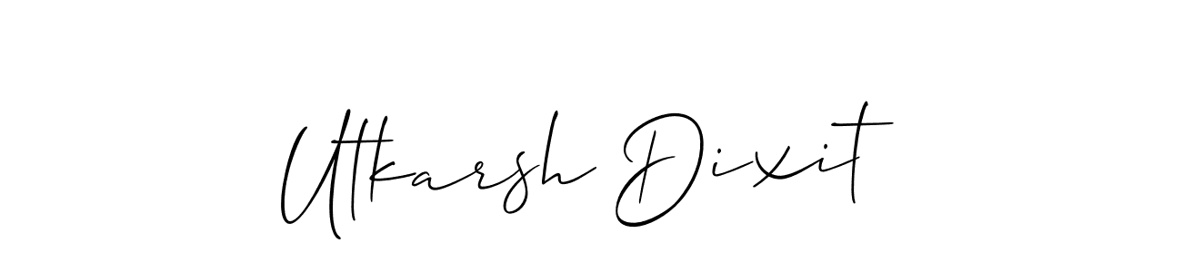 It looks lik you need a new signature style for name Utkarsh Dixit. Design unique handwritten (Allison_Script) signature with our free signature maker in just a few clicks. Utkarsh Dixit signature style 2 images and pictures png