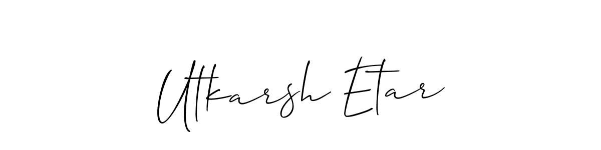 Check out images of Autograph of Utkarsh Etar name. Actor Utkarsh Etar Signature Style. Allison_Script is a professional sign style online. Utkarsh Etar signature style 2 images and pictures png