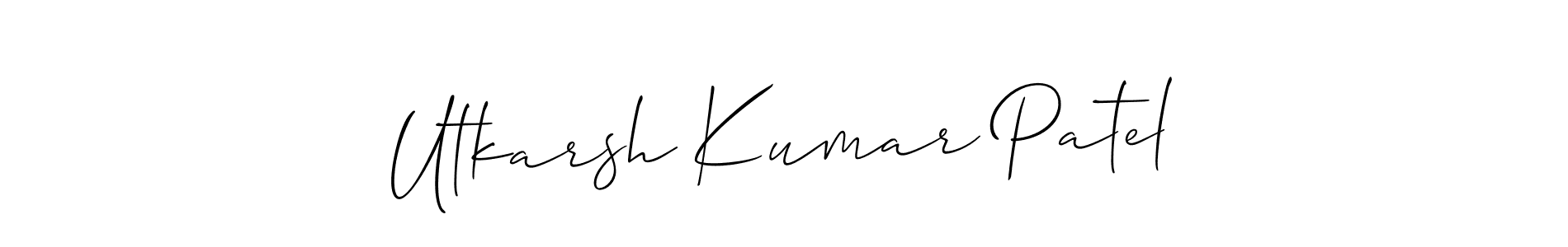 How to make Utkarsh Kumar Patel signature? Allison_Script is a professional autograph style. Create handwritten signature for Utkarsh Kumar Patel name. Utkarsh Kumar Patel signature style 2 images and pictures png