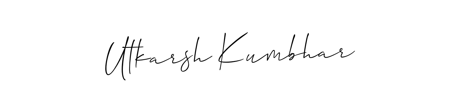 See photos of Utkarsh Kumbhar official signature by Spectra . Check more albums & portfolios. Read reviews & check more about Allison_Script font. Utkarsh Kumbhar signature style 2 images and pictures png