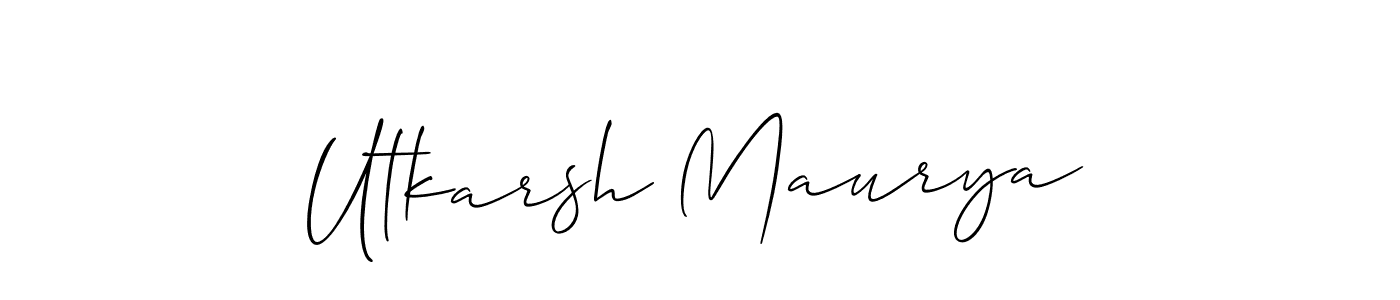 You can use this online signature creator to create a handwritten signature for the name Utkarsh Maurya. This is the best online autograph maker. Utkarsh Maurya signature style 2 images and pictures png
