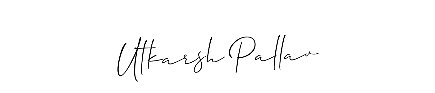 Make a beautiful signature design for name Utkarsh Pallav. Use this online signature maker to create a handwritten signature for free. Utkarsh Pallav signature style 2 images and pictures png