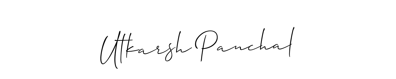 Make a beautiful signature design for name Utkarsh Panchal. Use this online signature maker to create a handwritten signature for free. Utkarsh Panchal signature style 2 images and pictures png