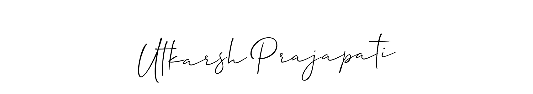 Make a beautiful signature design for name Utkarsh Prajapati. Use this online signature maker to create a handwritten signature for free. Utkarsh Prajapati signature style 2 images and pictures png