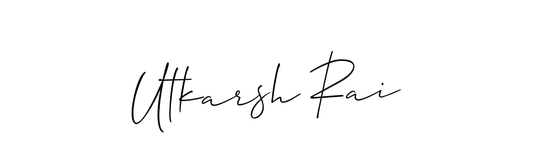 Allison_Script is a professional signature style that is perfect for those who want to add a touch of class to their signature. It is also a great choice for those who want to make their signature more unique. Get Utkarsh Rai name to fancy signature for free. Utkarsh Rai signature style 2 images and pictures png