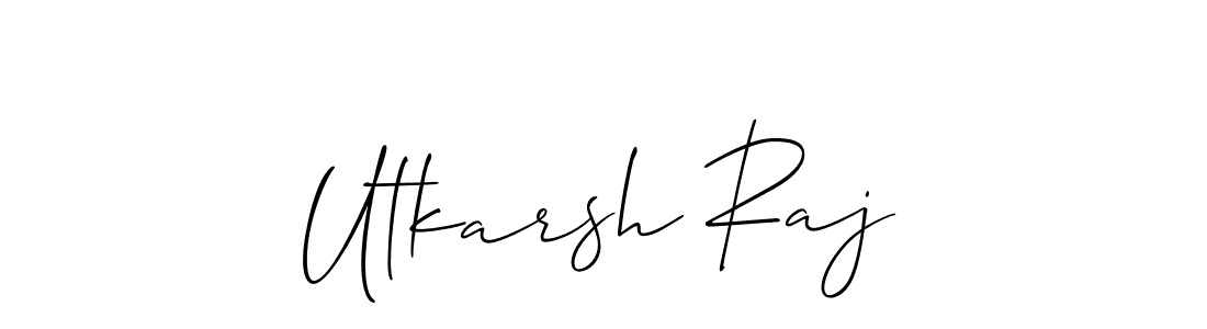 Also You can easily find your signature by using the search form. We will create Utkarsh Raj name handwritten signature images for you free of cost using Allison_Script sign style. Utkarsh Raj signature style 2 images and pictures png