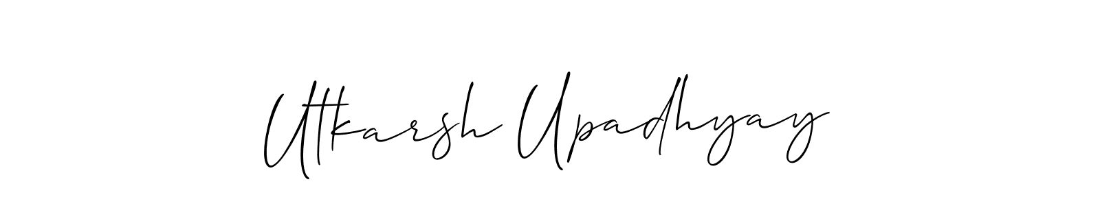 Make a short Utkarsh Upadhyay signature style. Manage your documents anywhere anytime using Allison_Script. Create and add eSignatures, submit forms, share and send files easily. Utkarsh Upadhyay signature style 2 images and pictures png