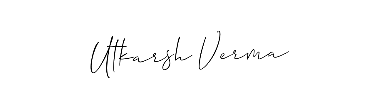 You can use this online signature creator to create a handwritten signature for the name Utkarsh Verma. This is the best online autograph maker. Utkarsh Verma signature style 2 images and pictures png