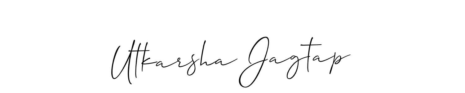 Best and Professional Signature Style for Utkarsha Jagtap. Allison_Script Best Signature Style Collection. Utkarsha Jagtap signature style 2 images and pictures png