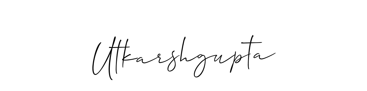 Design your own signature with our free online signature maker. With this signature software, you can create a handwritten (Allison_Script) signature for name Utkarshgupta. Utkarshgupta signature style 2 images and pictures png