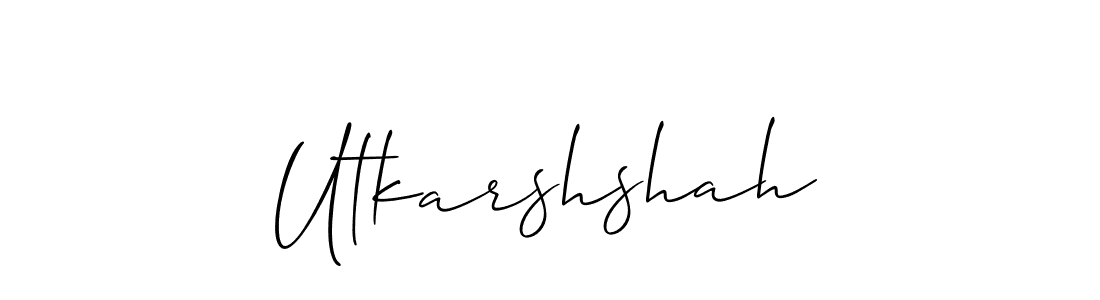 How to Draw Utkarshshah signature style? Allison_Script is a latest design signature styles for name Utkarshshah. Utkarshshah signature style 2 images and pictures png