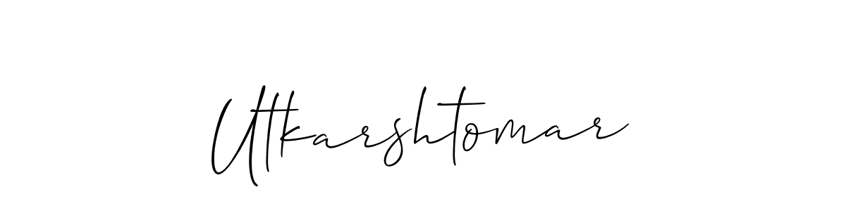 Make a short Utkarshtomar signature style. Manage your documents anywhere anytime using Allison_Script. Create and add eSignatures, submit forms, share and send files easily. Utkarshtomar signature style 2 images and pictures png
