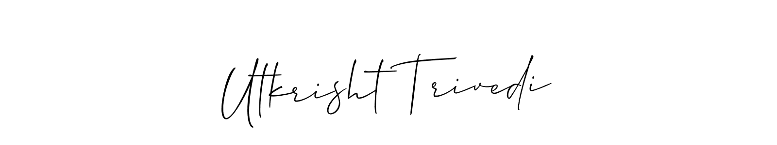 Check out images of Autograph of Utkrisht Trivedi name. Actor Utkrisht Trivedi Signature Style. Allison_Script is a professional sign style online. Utkrisht Trivedi signature style 2 images and pictures png