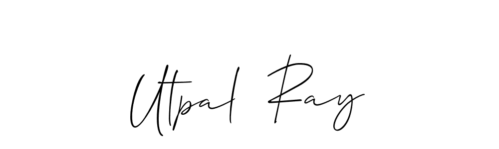 Utpal  Ray stylish signature style. Best Handwritten Sign (Allison_Script) for my name. Handwritten Signature Collection Ideas for my name Utpal  Ray. Utpal  Ray signature style 2 images and pictures png