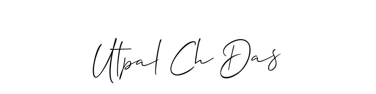 if you are searching for the best signature style for your name Utpal Ch Das. so please give up your signature search. here we have designed multiple signature styles  using Allison_Script. Utpal Ch Das signature style 2 images and pictures png