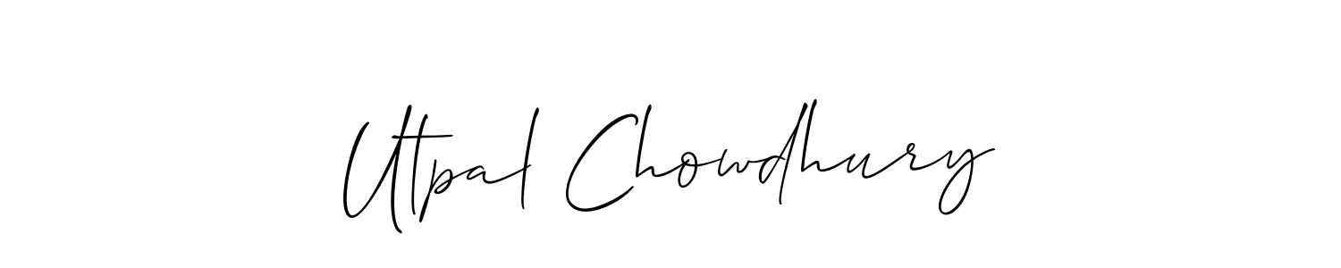 Make a beautiful signature design for name Utpal Chowdhury. Use this online signature maker to create a handwritten signature for free. Utpal Chowdhury signature style 2 images and pictures png