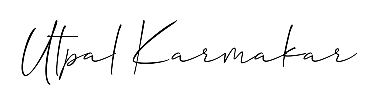 Download transparent PNG signature for name Utpal Karmakar styled with Allison_Script font. Ready to paste directly into PDF and Word agreements. Utpal Karmakar signature style 2 images and pictures png