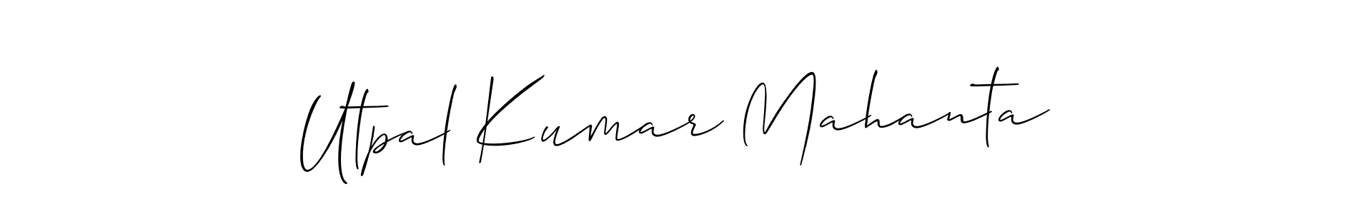 Similarly Allison_Script is the best handwritten signature design. Signature creator online .You can use it as an online autograph creator for name Utpal Kumar Mahanta. Utpal Kumar Mahanta signature style 2 images and pictures png