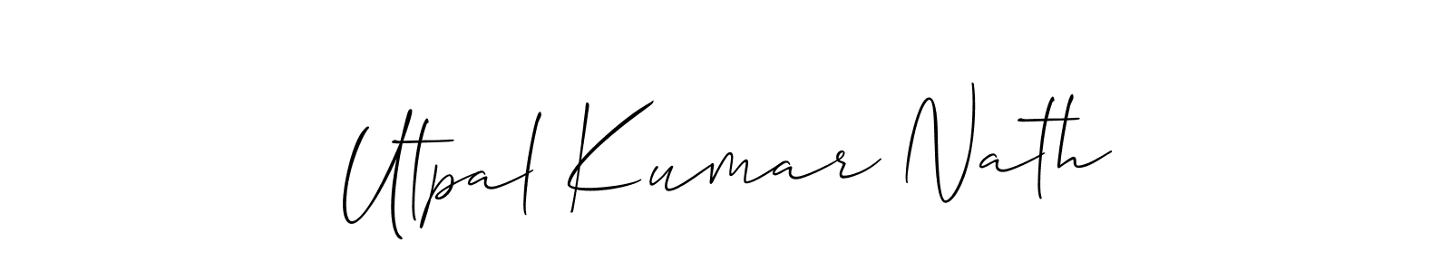 Check out images of Autograph of Utpal Kumar Nath name. Actor Utpal Kumar Nath Signature Style. Allison_Script is a professional sign style online. Utpal Kumar Nath signature style 2 images and pictures png