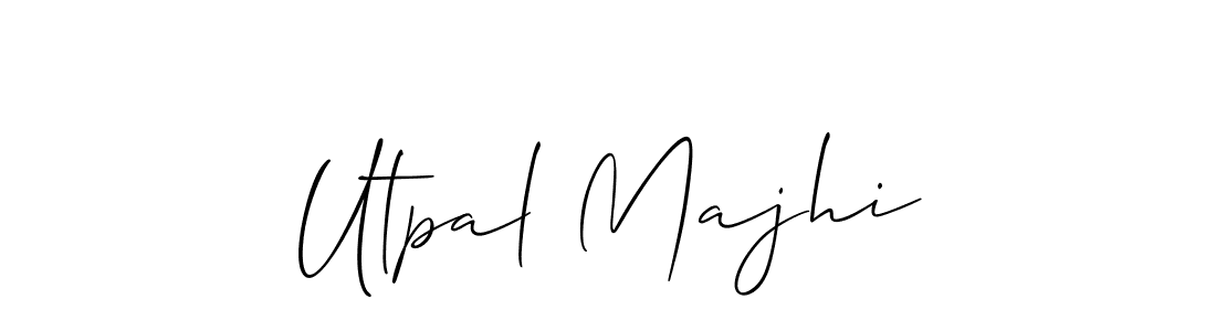 How to Draw Utpal Majhi signature style? Allison_Script is a latest design signature styles for name Utpal Majhi. Utpal Majhi signature style 2 images and pictures png