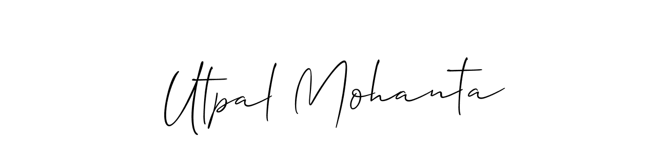 if you are searching for the best signature style for your name Utpal Mohanta. so please give up your signature search. here we have designed multiple signature styles  using Allison_Script. Utpal Mohanta signature style 2 images and pictures png
