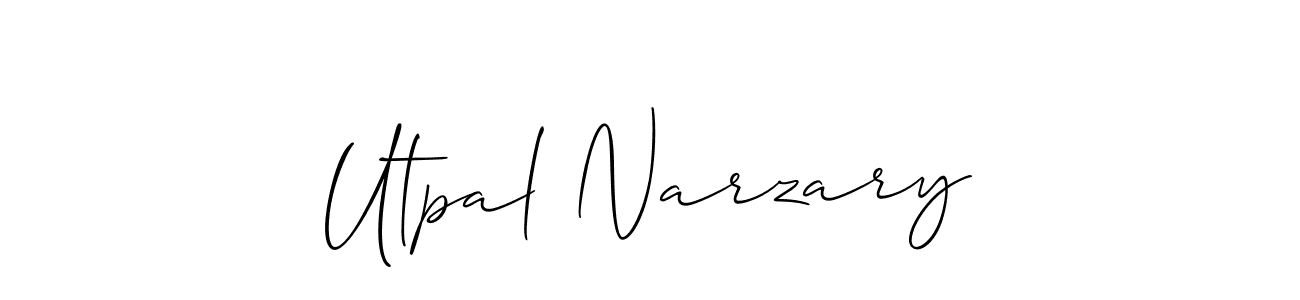 The best way (Allison_Script) to make a short signature is to pick only two or three words in your name. The name Utpal Narzary include a total of six letters. For converting this name. Utpal Narzary signature style 2 images and pictures png