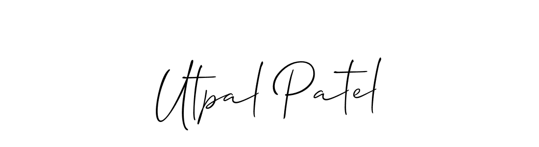Design your own signature with our free online signature maker. With this signature software, you can create a handwritten (Allison_Script) signature for name Utpal Patel. Utpal Patel signature style 2 images and pictures png